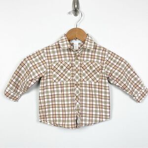 Janie and Jack Plaid Button Down